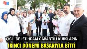 Çiğli'de İstihdam Garantili Kursların İkinci Dönemi Başarıyla Bitti