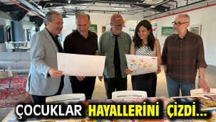 Çocuklar hayallerini çizdi...
