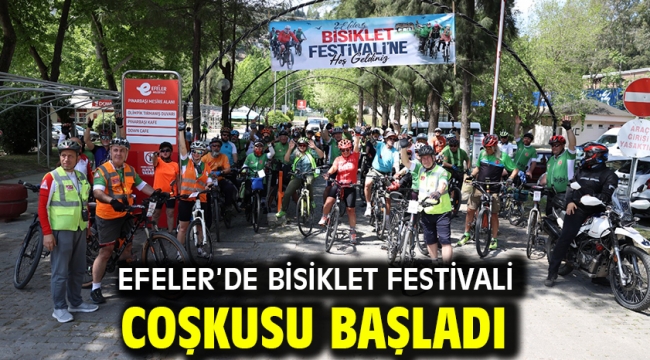 Efeler'de Bisiklet Festivali Coşkusu Başladı