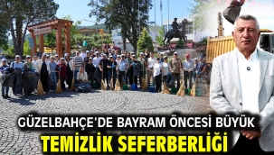 Güzelbahçe'de Bayram Öncesi Büyük Temizlik Seferberliği