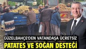 Güzelbahçe'den Vatandaşa Ücretsiz Patates ve Soğan Desteği