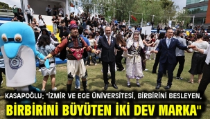 Kasapoğlu; "İzmir ve Ege Üniversitesi, birbirini besleyen, birbirini büyüten iki dev marka"