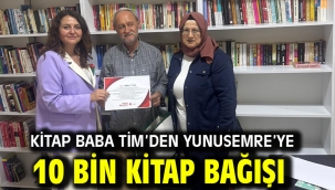 Kitap Baba Tim'den Yunusemre'ye 10 Bin Kitap Bağışı