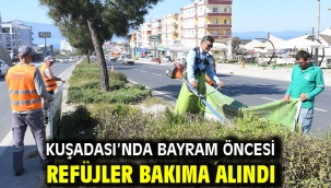 KUŞADASI'NDA BAYRAM ÖNCESİ REFÜJLER BAKIMA ALINDI