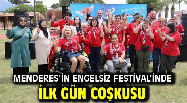 Menderes'in Engelsiz Festival'inde İlk Gün Coşkusu