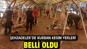 Şehzadeler'de Kurban Kesim Yerleri Belli Oldu