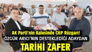 AK Parti'nin Kalesinde CHP Rüzgarı! Özgür Arıcı'nın Desteklediği Adaydan Tarihi Zafer