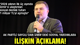 AK Partili Saygılı'dan İzmir'deki sosyal yardımlara ilişkin açıklama!