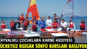 Ayvalıklı Çocuklara Karne Hediyesi: Ücretsiz Rüzgâr Sörfü Kursları Başlıyor