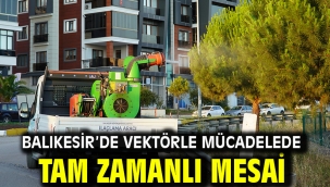 Balıkesir'de vektörle mücadelede tam zamanlı mesai