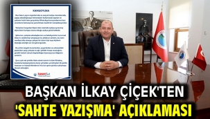 Başkan Çiçek'ten 'Sahte yazışma' açıklaması 
