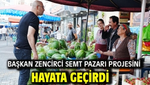 Başkan Zencirci Semt Pazarı Projesini Hayata Geçirdi