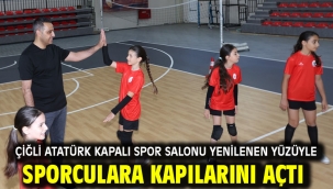 Çiğli Atatürk Kapalı Spor Salonu Yenilenen Yüzüyle Sporculara Kapılarını Açtı