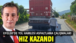Efeler'de Yol Hamlesi Asfaltlama Çalışmaları Hız Kazandı