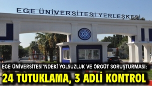 Ege Üniversitesi'ndeki Yolsuzluk ve Örgüt Soruşturması: 24 Tutuklama, 3 Adli Kontrol