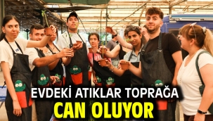 Evdeki atıklar toprağa can oluyor