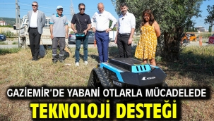 Gaziemir'de yabani otlarla mücadelede teknoloji desteği