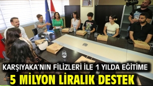 Karşıyaka'nın Filizleri ile 1 yılda eğitime 5 milyon liralık destek