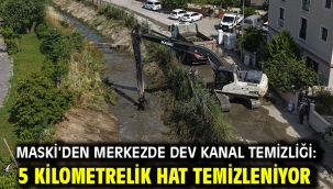 MASKİ'den Merkezde Dev Kanal Temizliği: 5 Kilometrelik Hat Temizleniyor