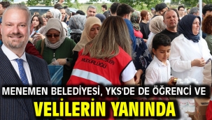 Menemen Belediyesi, YKS'de de öğrenci ve velilerin yanında