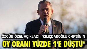 Özgür Özel açıkladı: "Kılıçdaroğlu CHP'sinin oy oranı yüzde 1'e düştü"