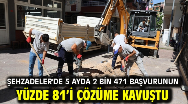 Şehzadeler'de 5 Ayda 2 Bin 471 Başvurunun Yüzde 81'i Çözüme Kavuştu