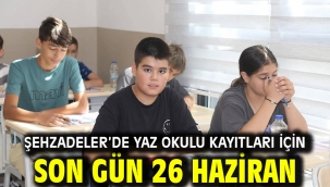 Şehzadeler'de Yaz Okulu Kayıtları İçin Son Gün 26 Haziran