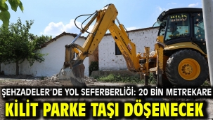 Şehzadeler'de Yol Seferberliği: 20 Bin Metrekare Kilit Parke Taşı Döşenecek