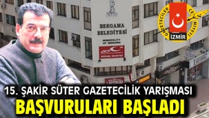 15. ŞAKİR SÜTER GAZETECİLİK YARIŞMASI BAŞVURULARI BAŞLADI