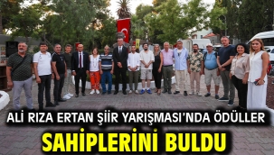 Ali Rıza Ertan Şiir Yarışması'nda ödüller sahiplerini buldu