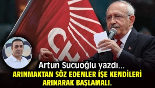 Arınmaktan söz edenler işe kendileri arınarak başlamalı.