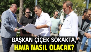 Başkan Çiçek Sokakta, Vatandaşla İç İçe