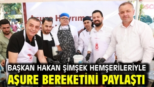 BAŞKAN HAKAN ŞİMŞEK HEMŞERİLERİYLE AŞURE BEREKETİNİ PAYLAŞTI