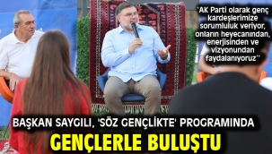 Başkan Saygılı, 'Söz Gençlikte' programında gençlerle buluştu