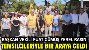 Başkan vekili Fuat Gümüş yerel basın temsilcileriyle bir araya geldi