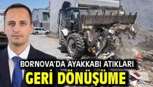 Bornova'da ayakkabı atıkları geri dönüşüme