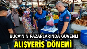 Buca'nın pazarlarında güvenli alışveriş dönemi