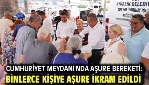 Cumhuriyet Meydanı'nda Aşure Bereketi: Binlerce Kişiye Aşure İkram Edildi