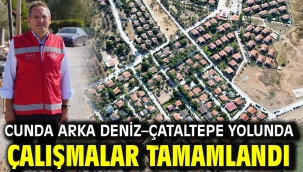 Cunda Arka Deniz–Çataltepe Yolunda Çalışmalar Tamamlandı