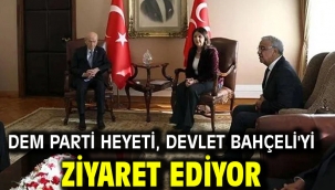 DEM Parti heyeti, Devlet Bahçeli'yi ziyaret ediyor
