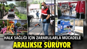 Halk Sağlığı İçin Zararlılarla Mücadele Aralıksız Sürüyor