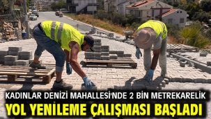 KADINLAR DENİZİ MAHALLESİ'NDE 2 BİN METREKARELİK YOL YENİLEME ÇALIŞMASI BAŞLADI