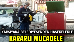 Karşıyaka Belediyesi'nden haşerelerle kararlı mücadele