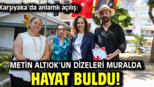 Karşıyaka'da anlamlı açılış: Metin Altıok'un dizeleri muralda hayat buldu!