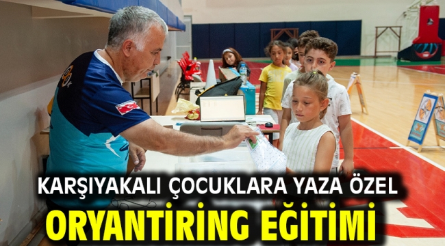 Karşıyakalı çocuklara yaza özel oryantiring eğitimi