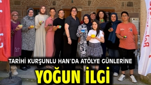 TARİHİ KURŞUNLU HAN'DA ATÖLYE GÜNLERİNE YOĞUN İLGİ