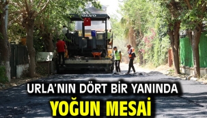 Urla'nın dört bir yanında yoğun mesai