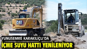 Yunusemre Karakılıçlı'da İçme Suyu Hattı Yenileniyor