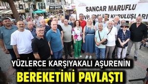Yüzlerce Karşıyakalı aşurenin bereketini paylaştı