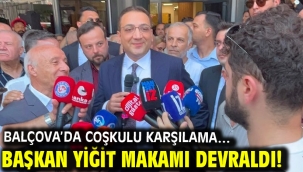 Balçova'da coşkulu karşılama… Başkan Yiğit makamı devraldı!
